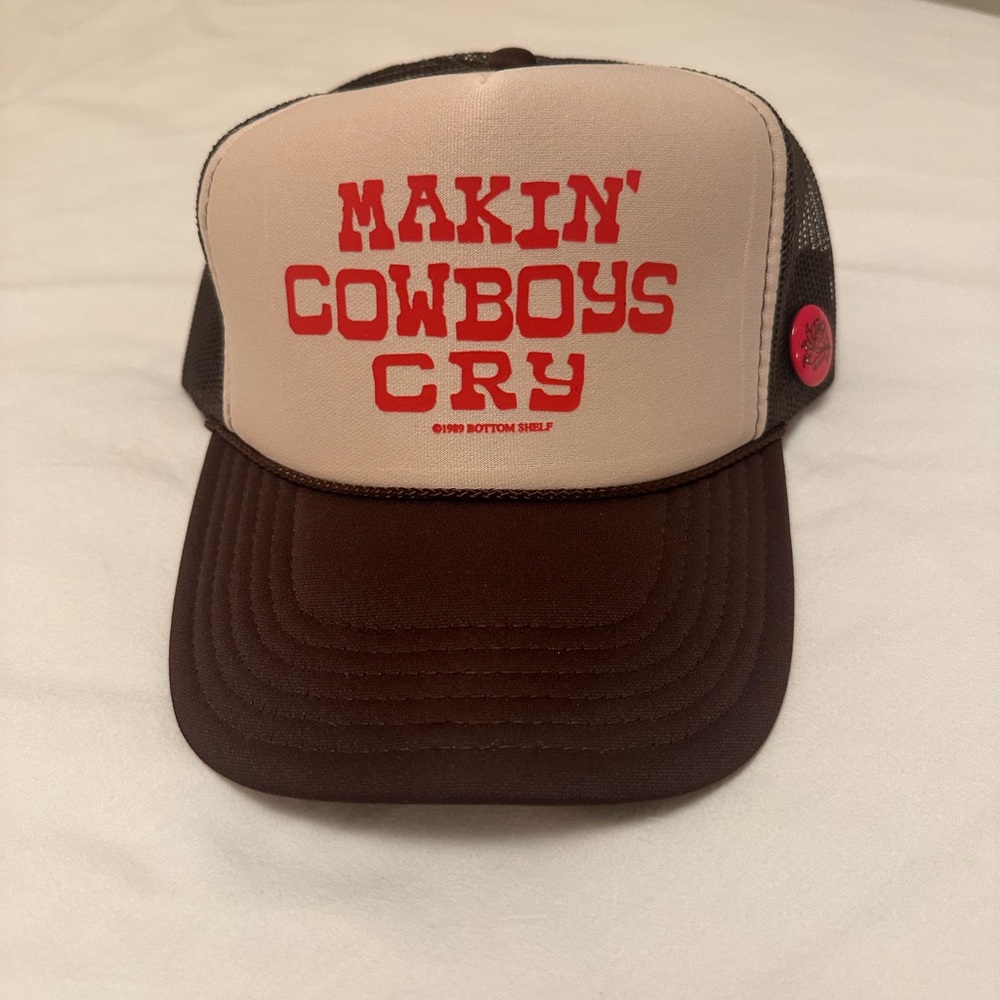 Makin' Cowboys Cry Brown & Cream Trucker Hat - Picture 3 of 3